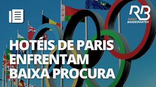 Às vésperas das Olimpíadas hotéis de Paris enfrentam baixa procura [upl. by Ahsieker]