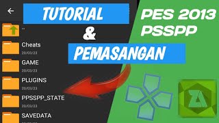 TUTORIAL PASANG GAME PES 2013 GAME PPSSPP EMULATOR ANDROID [upl. by Gretal]