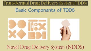 Basic Components of TDDS  Transdermal drug delivery system  NDDS 7th Sem B pharmacy [upl. by Hudis985]