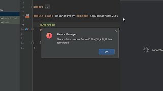 how to fix android studio emulator is not working [upl. by Einahteb207]