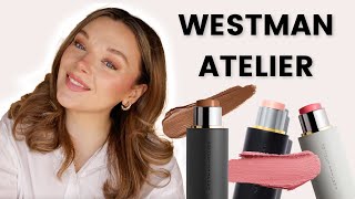 Westman Atelier Review Face Trace Contour Baby Cheeks Blush amp Lit Up Highlight Sticks [upl. by Orimar186]