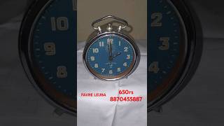 FAVRE LEUBA RARE BLUE COLOUR Winding Alarm Clock For Sale For 650rs [upl. by Enowtna]