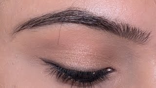 Beginners EYE MAKEUP tutorial 🤎 how to apply eyeshadow without eyeshadow palette [upl. by Resa]