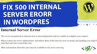 How to Fix 500 Internal Server Error in WordPress [upl. by Idnym509]