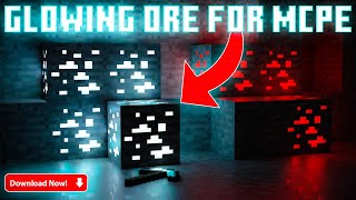 NEW GLOWING ORES TEXTURE PACK 🤩 MCPE 12071 MINECRAFT PE 100 WORKING  MCPE GLOWING ORES PACK [upl. by Namzed]