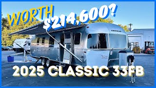 Airstream’s LONGEST Luxury Trailer  2025 Airstream Classic 33FB Twin Bed [upl. by Esereht]