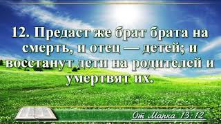 ВидеоБиблия Евангелие от Марка без музыки глава 13 читает Бондаренко [upl. by Katsuyama]