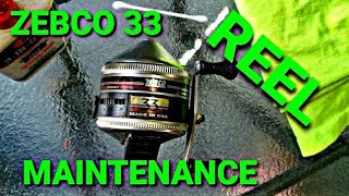 Reel Maintenance ZEBCO 33 Spincast  Give New Life to Your Old Childhood Reel [upl. by Luahs]