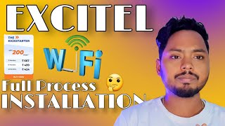 EXCITEL FIBER BROADBAND FULL INSTALLATION Process 200 excitel membership experience [upl. by Ahc]