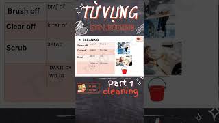 Từ vựng ETS LISTENING chủ đề Cleaning Part 2 toeic4kynang tựhọctoeic listening english [upl. by Rim]