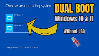 How to DUAL BOOT Windows 10 and Windows 11 without USB Easiest Method 2024 [upl. by Ainna796]