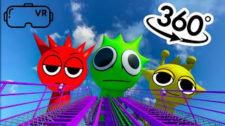 VR 360° Poppy Playtime Chapter 4  Incredibox Sprunki  Shin Sonic Tapes Roller Coaster [upl. by Nyer]