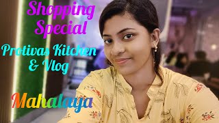 Shopping Vlog  Mahalaya Special Vlog  Shopping With Fooding At Restaurant [upl. by Akenot644]