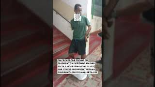 Polícia Militar de Santa Luzia Captura Suspeito de Roubo em Escola [upl. by Leva]