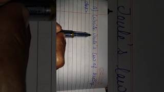 Joule s law of heating of class 10 physicsshorts physics13 [upl. by Brinna]