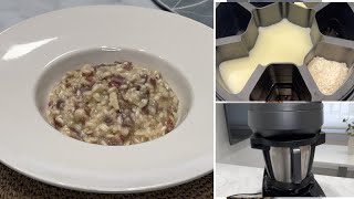 RISOTTO con setas y jamón en MAMBO COOKING Probando el revolucionario CHEFCROWN [upl. by Yerahcaz]