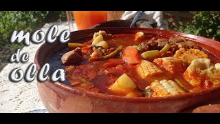 COMO PREPARAR UN DELICIOSO MOLE DE OLLA COMIDA TRADICIONAL MEXICANADE TODO EN EL RANCHO [upl. by Drageruaeb]