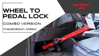 Steering Wheel to Pedal Lock Combo Installation Video [upl. by Mauchi]