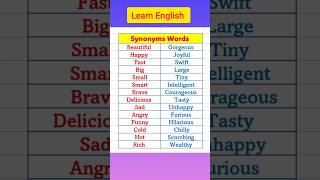 Synonyms Words ♥️👍🙏 shorts viral [upl. by Alexandro]