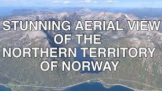 Aerial view of Northern Territory of Norway arctic scandinavia nature norway [upl. by Dov]