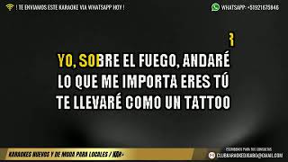 Cielo Torres  Tatto KARAOKE Salsa Mujer  HD [upl. by Leonteen]