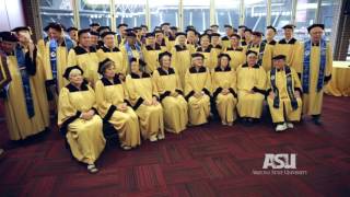 ASUgrad Class of 1966  Golden Graduates at Spring 2016 Commencement  Arizona State University [upl. by Enialehs]