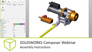 SOLIDWORKS Composer Webinar  Assembly Instructions [upl. by Adien246]