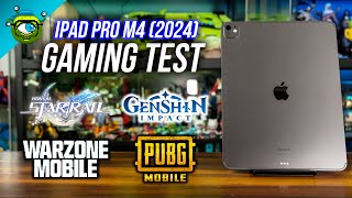 Apple iPad Pro M4 2024 Gaming Test  Genshin Impact Honkai Star Rail PUBG amp COD Warzone [upl. by Kolb817]