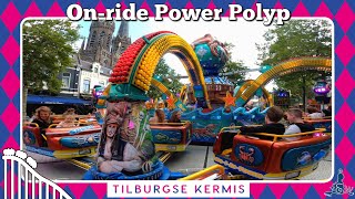 Tilburgse Kermis 2023 Onride Power Polyp 4K [upl. by Aerahs560]