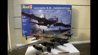 Revell Avro Lancaster B III quotDambustersquot 172  Full Build and Review [upl. by Ikey]