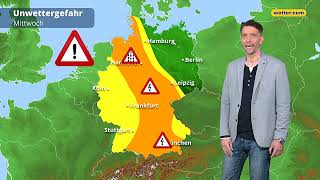 Wetter heute Enorme Septemberhitze und explosive Gewitter [upl. by Hplodur240]