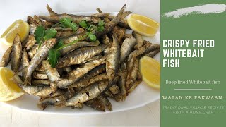 Crispy Fried Whitebait Fish Recipe  Easy Snack [upl. by Wurst714]