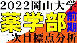 岡山大学 薬学部 二次試験目標点分析 2022（前期） [upl. by Megdal]