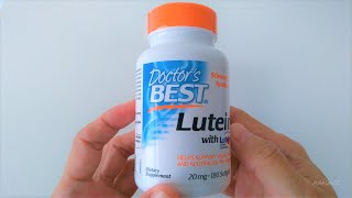 Doctors Best Lutein with Lutemax 2020 20 mg 180 Softgels Unboxing [upl. by Ahsienaj]