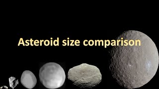 Asteroid size comparison  Small rocks in the universe [upl. by Atsok]