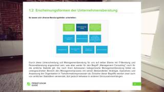 🎓 Was macht ein Unternehmensberater  Fernstudium Guide  zukunftbeginnen [upl. by Olia]