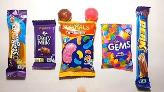 10 Chocolate Unboxing  KitKat vs Cadbury vs Kinder joy vs 5 Star vs Gems chocolate [upl. by Nara170]