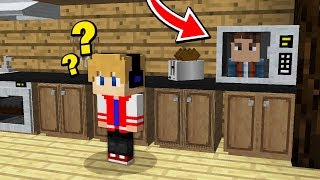 MEU AMIGO SE ESCONDEU DENTRO DA COZINHA NO MINECRAFT [upl. by Yemrej]