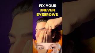 Asymmetrical eyebrows exercise shorts shortsfeed beautyhacks transformation tips exercise [upl. by Noemi]