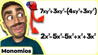 ✅👉¿Cómo SUMAR y RESTAR MONOMIOS con los MISMOS GRADOS FÁCIL y RÁPIDO R12 [upl. by Rosenblatt]