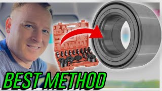 PRESSIN WHEEL BEARINGS LIKE A PRO Much Faster VS Traditional PRESSING [upl. by Zacek]