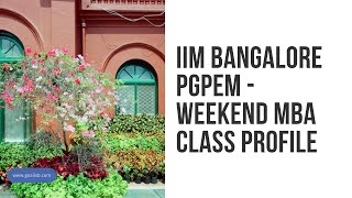 IIM Bangalore Weekend MBA for Executives  IIMB PGPEM  202526 intake [upl. by Eyaf]