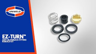 Uniweld EZTurn™ AntiBlowback Fitting Rebuild Kit [upl. by Yrrehc499]