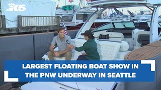 Largest floating boat show in the Pacific Northwest underway in Seattle [upl. by Nwatna]