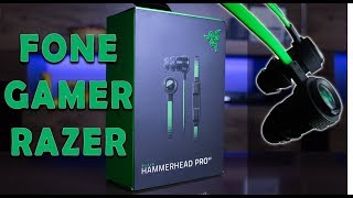 Umboxing Fone RAZER Hammerhead Pro V2  COISA FINA  Brasil [upl. by Ataeb424]