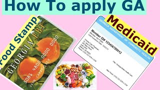 How To Apply For Georgia FoodStamp And Medicaid Online [upl. by Navi]