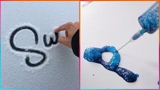 Satisfying Calligraphy That Will Relax You Before Sleep [upl. by Wolbrom]