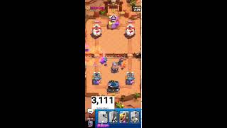 Mega knight jumps over sparky🔴 clashroyale [upl. by Rramed]