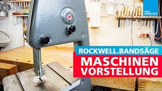 Bandsäge RockwellMetabo Vorstellung  Maschinen Vorstellung  Kleine Band Säge Werkstatt [upl. by Myrtia550]