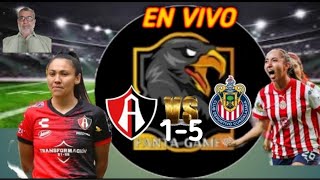 TUDN  Atlas vs Chivas 1  5 En Vivo Live 🔴goles 2024  Liga MX Femenil [upl. by Alburg507]